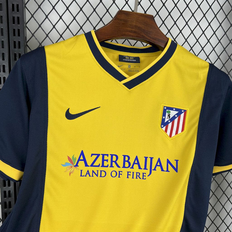 CAMISA RETRÔ DO ATLETICO DE MADRID 13/14 AMARELO E AZUL