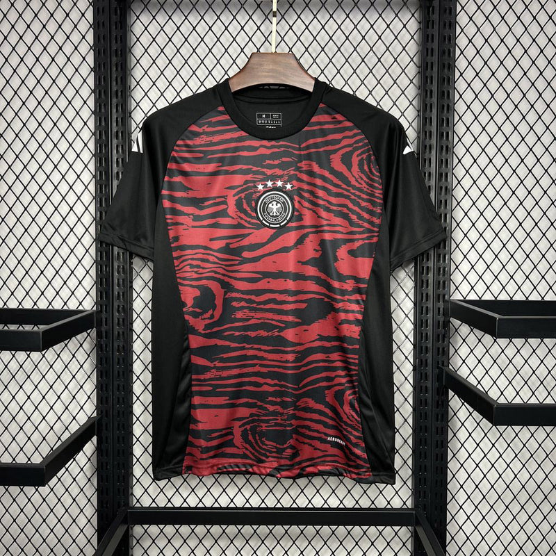 CAMISA DA SELEÇÃO DA ALEMANHA 25/26 PRETO E VERMELHO