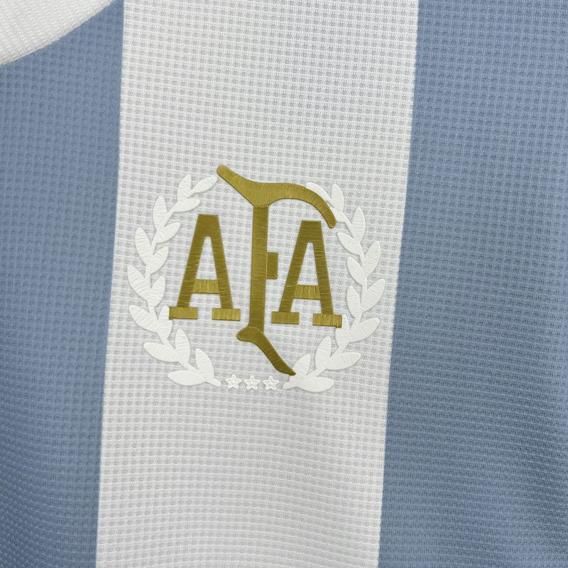 CAMISOLA DA SELEÇÃO DA ARGENTINA 25/26 BRANCO E AZUL