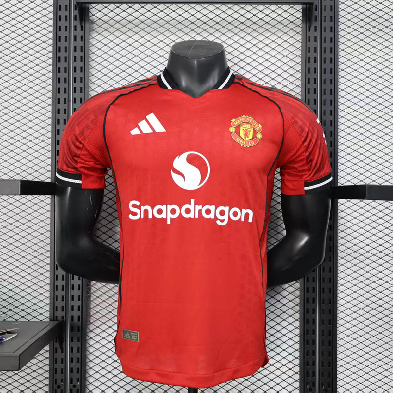 CAMISA VERSÃO PLAYER DO MANCHESTER UNITED 25/26 VERMELHO