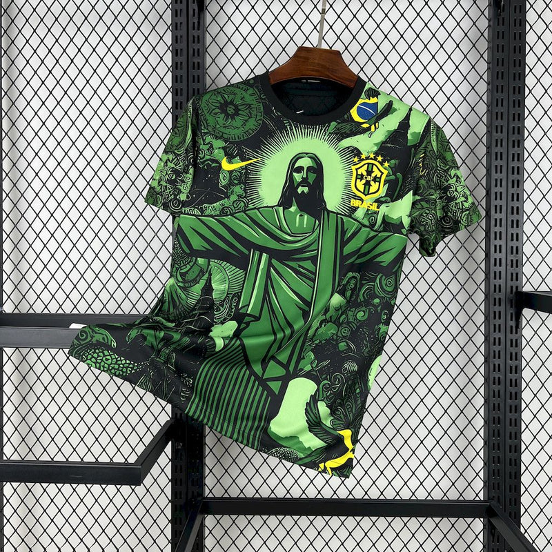 CAMISA DA SELEÇÃO DO BRASIL 25/26 VERDE EDIÇÃO ESPECIAL